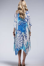 Load image into Gallery viewer, Blue Palm Kimono
