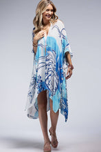 Load image into Gallery viewer, Blue Palm Kimono
