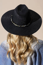 Load image into Gallery viewer, Confetti Braided Chain Band Straw Hat
