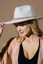 Load image into Gallery viewer, Confetti Braided Chain Band Straw Hat
