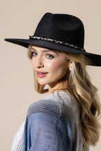 Load image into Gallery viewer, Confetti Braided Chain Band Straw Hat
