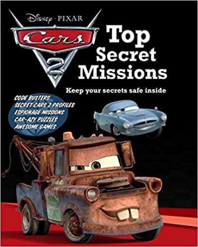 Set of 4 Disney Cars 2 Top Secret Missions Hardcover - Hom Decor Warehouse