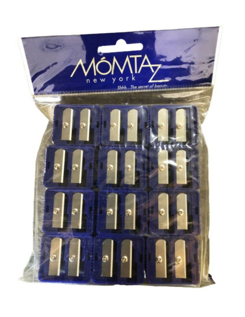 12 PC Pack Momtaz New York Dual Whole Blue Manual Pencil Sharpeners for Kids - Hom Decor Warehouse