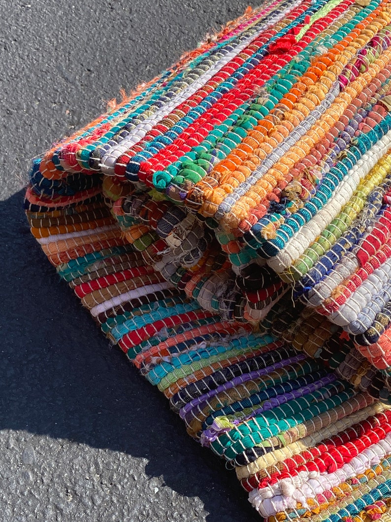 Recycled Bohemian Rag Rug - Hom Decor Warehouse