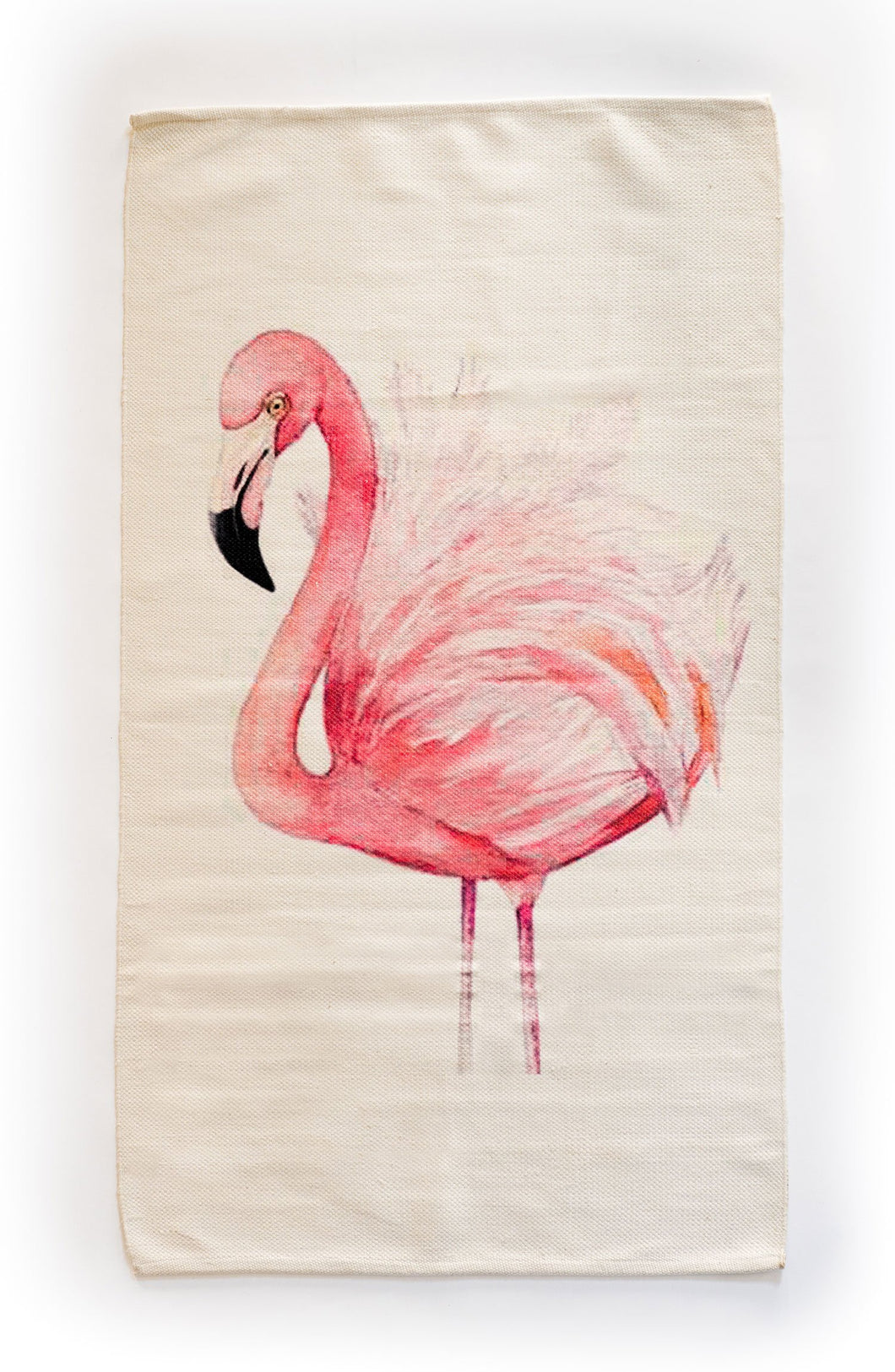 Light Pink Flamingo Contemporary 3x5 Novelty Area Rug for Bedroom - Hom Decor Warehouse