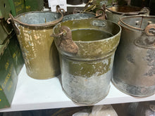 Load image into Gallery viewer, Vintage Antique Iron Bucket Set of 2 - Hom Decor Warehouse
